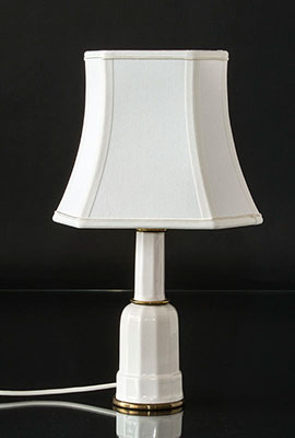 Aflang sekskantet lampeskærm til lille Heiberg Bordlampe