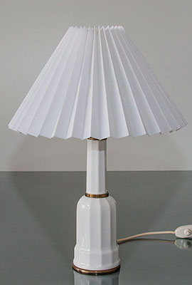 Plisse lampeskærm til Mellemstørrelse Heiberg lampe