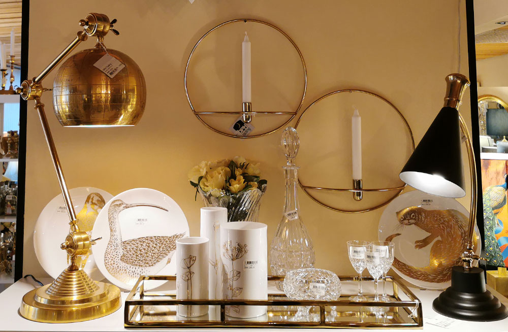Mirror trays gold - brass
