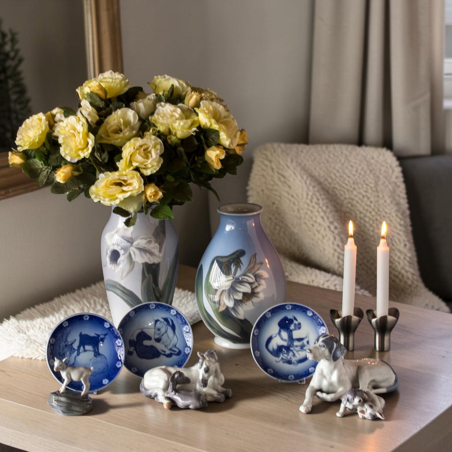 Royal Copenhagen B&amp;G heste figurer