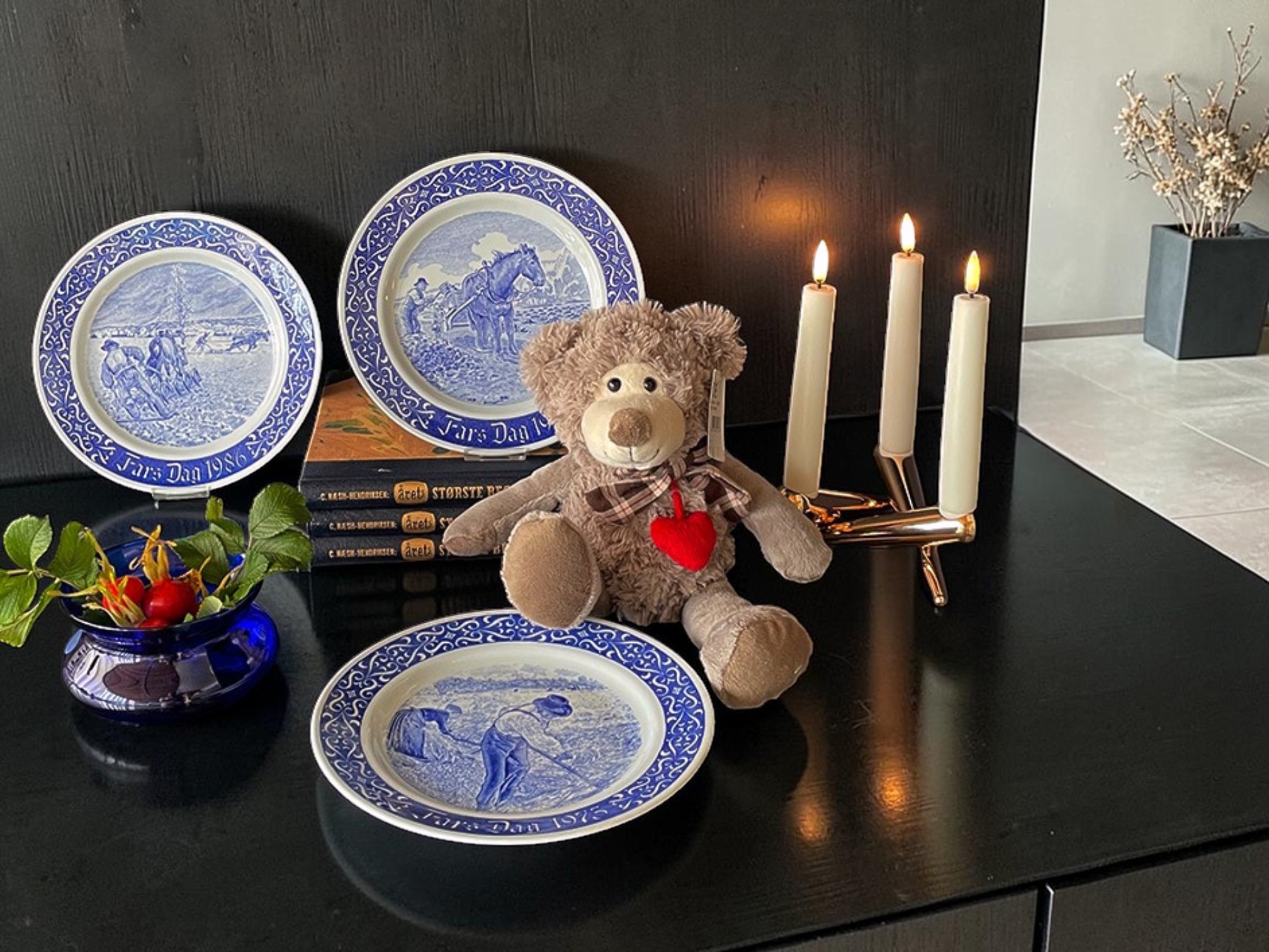 Rørstrand Fars Dag platter i moderne hjem