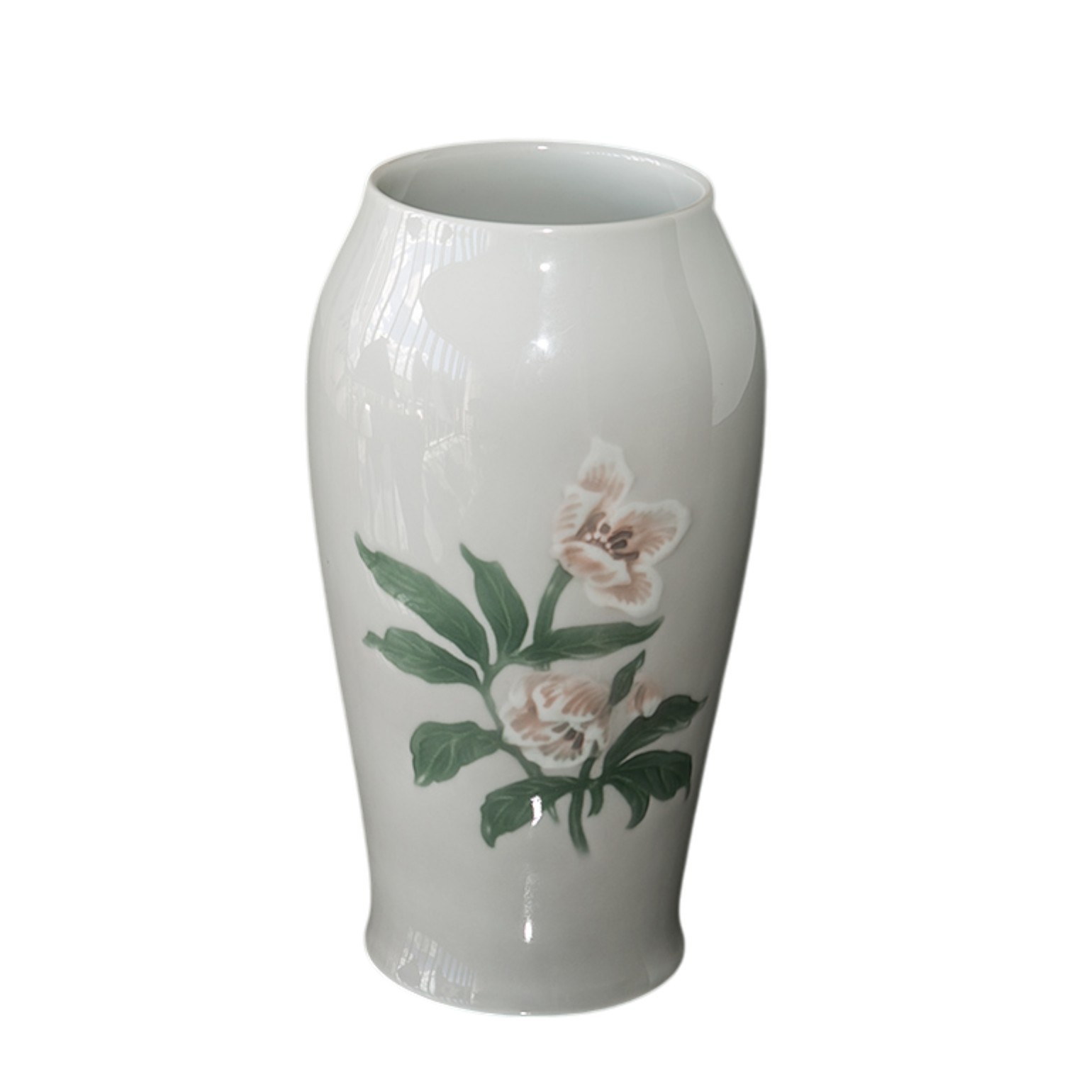 Julerose vase i farvet variant.