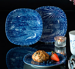 Rørstrand porcelæn platter og klokker