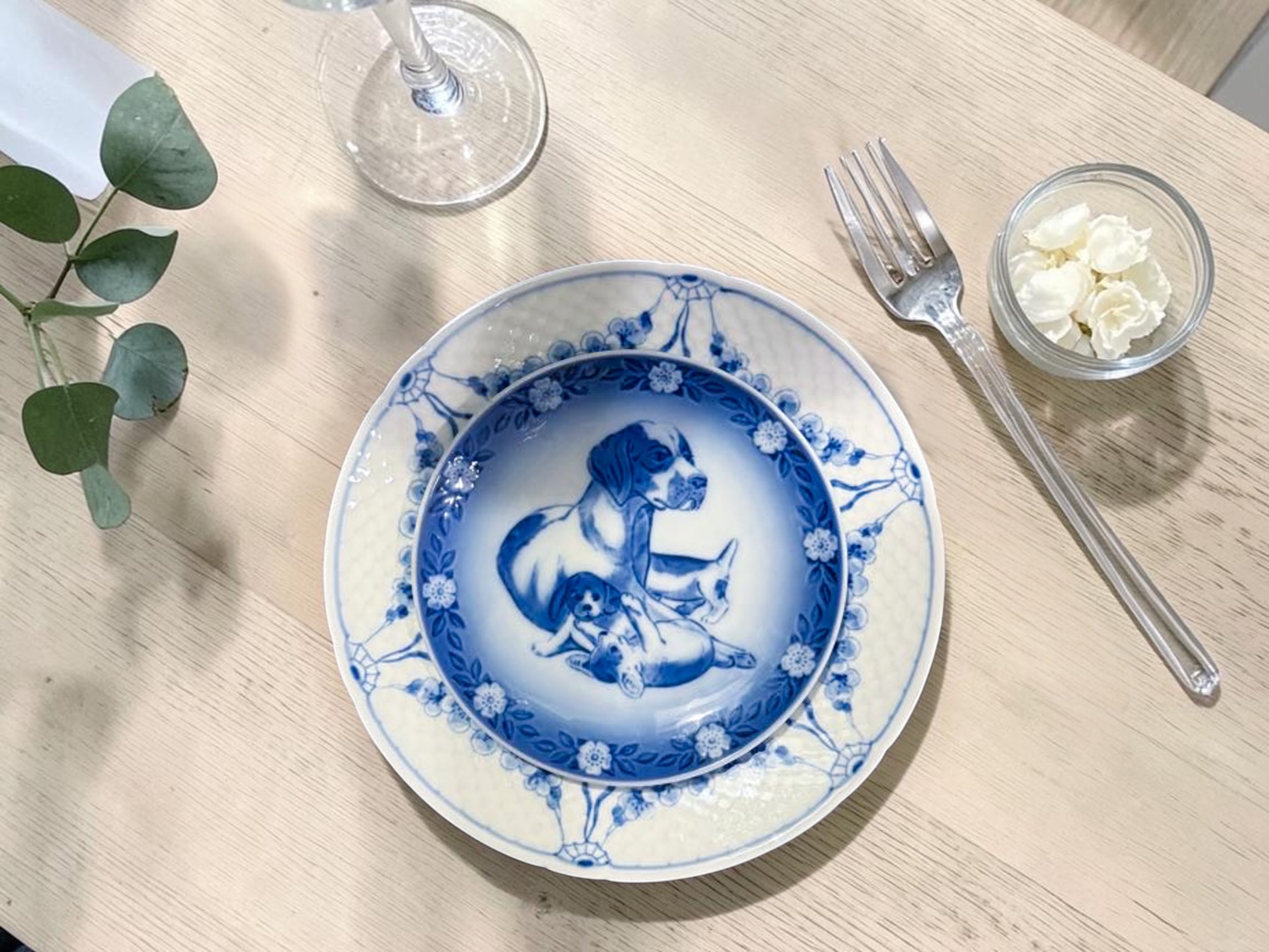 Royal Copenhagen mors dags tallerken med Empire tallerken