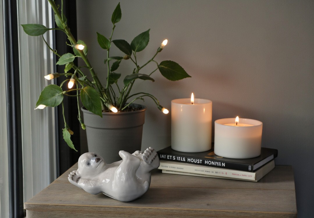 Porcelænsfigur af Isbjørneunge fra Bing & Grøndahl