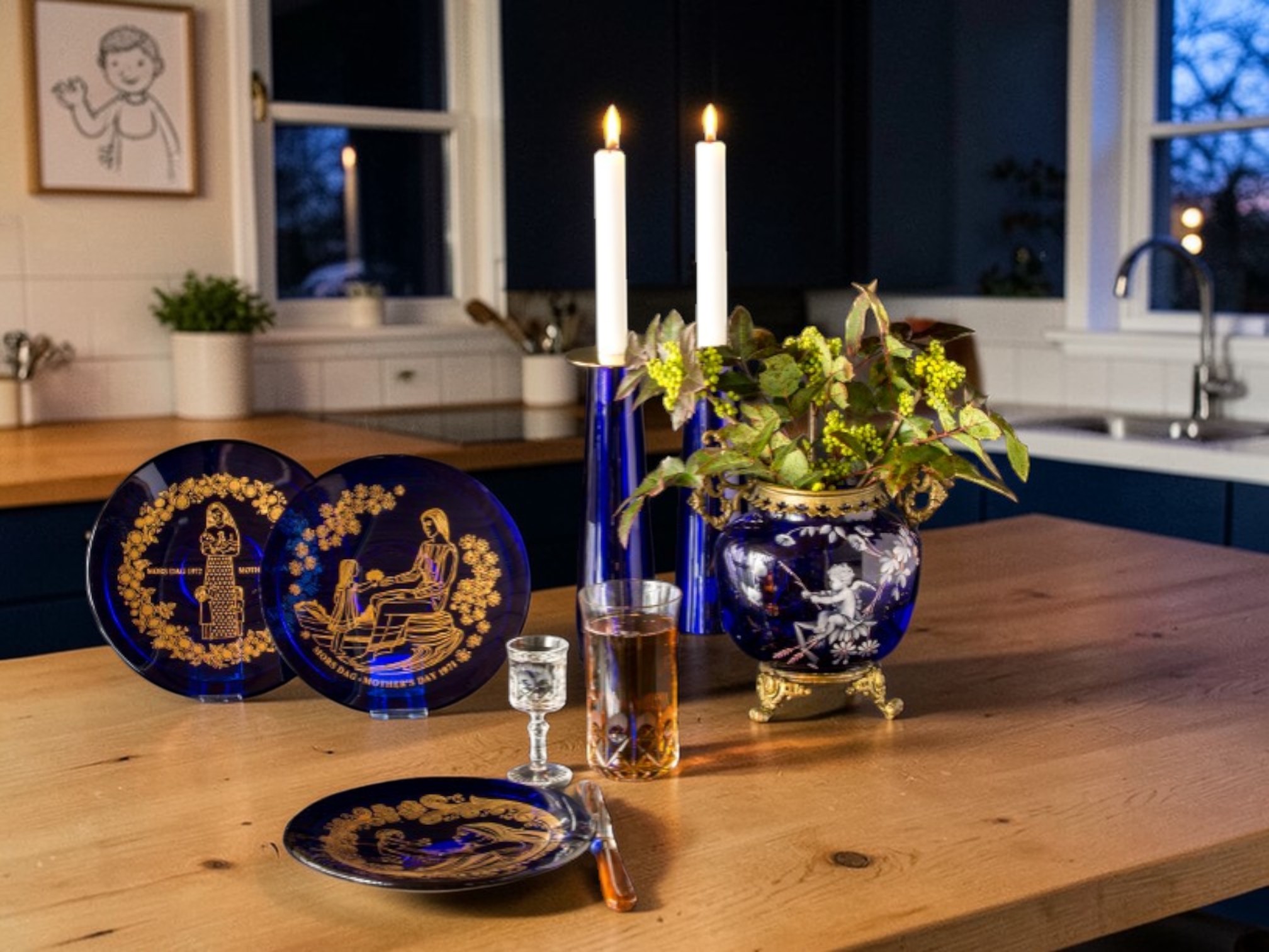 Orrefors Mors Dag platte i glas