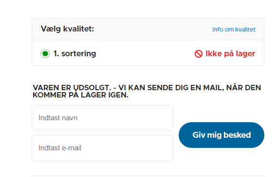 At komme på venteliste er let hos DPH! - Udfyld blot felterne på produktsiden