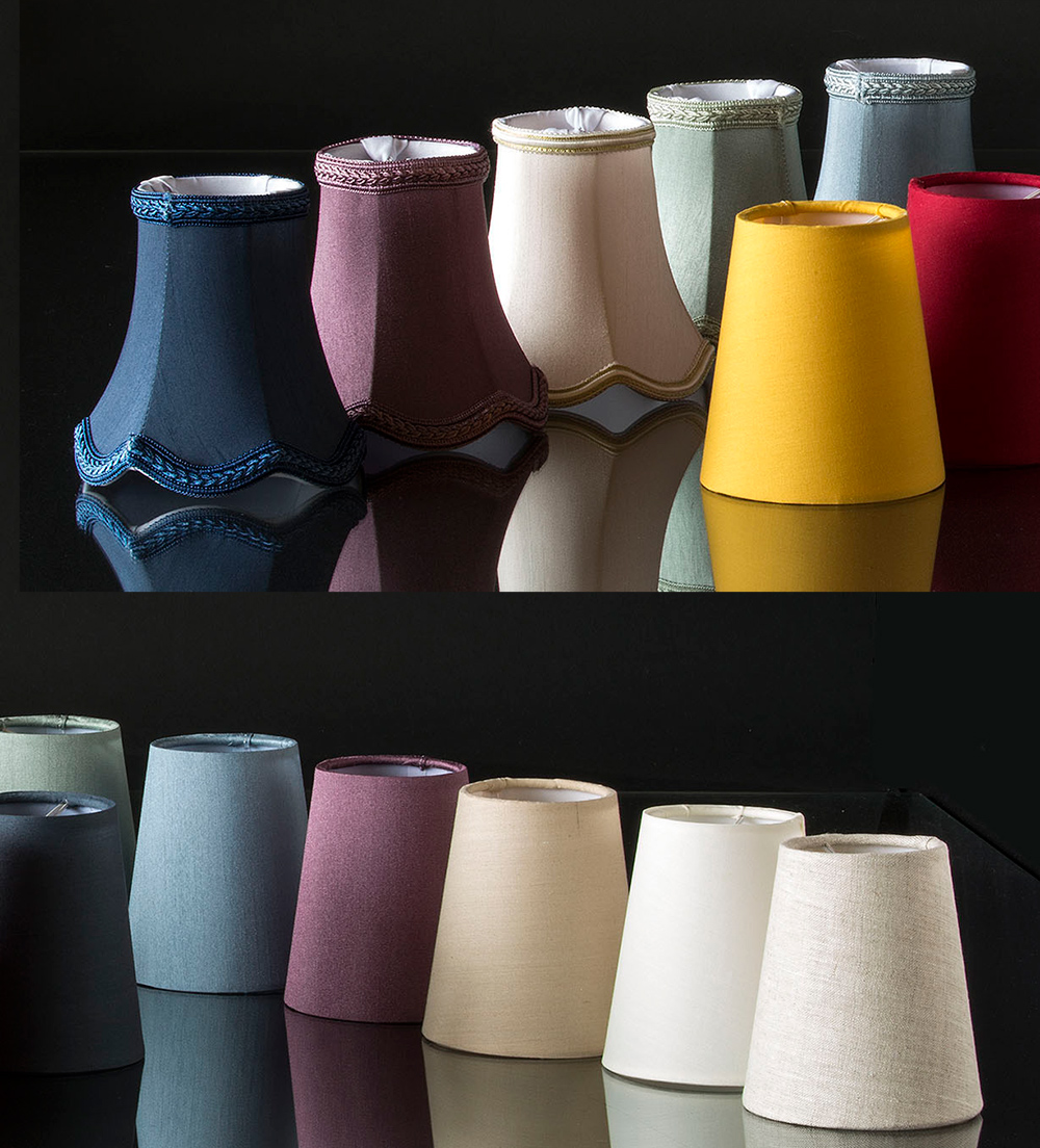 Lampeskærme til væglamper og lysekroner