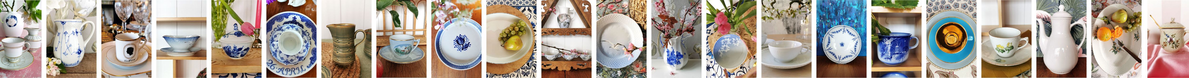 Spisestel - Kaffestel - Gamle og nye stel