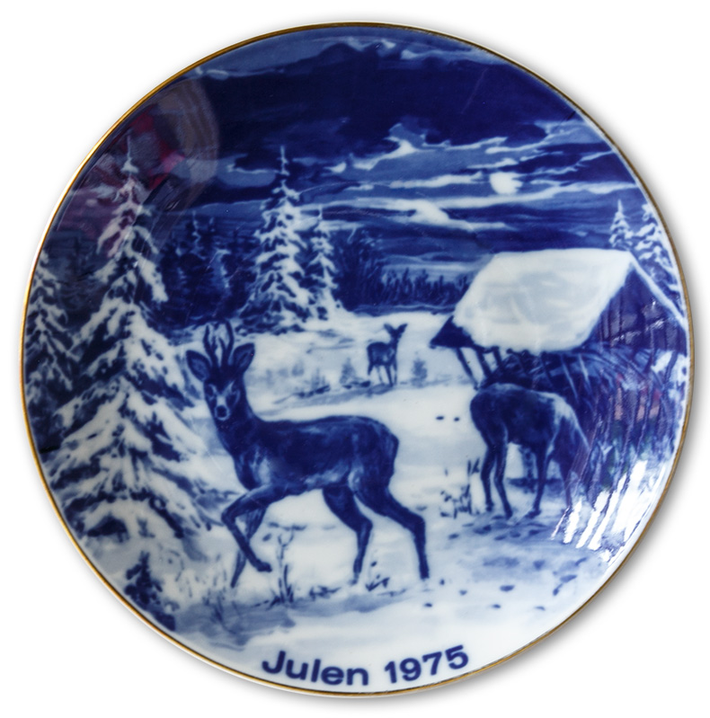 Wallendorf svenske juleplatter med natur motvier