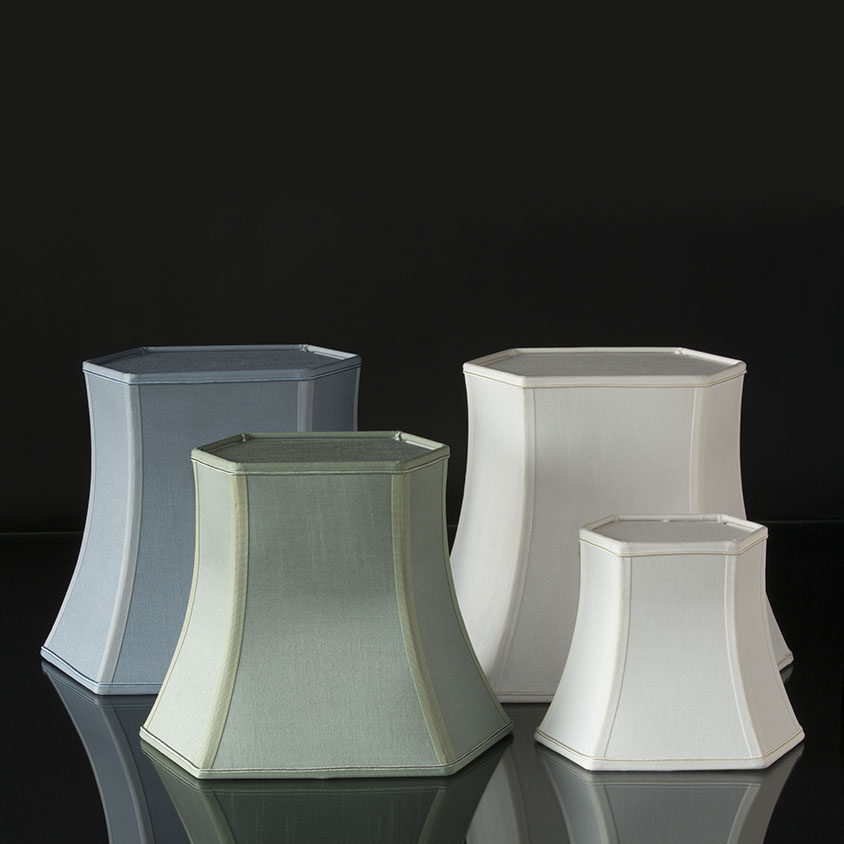 Aflang sekskantet lampeskærme