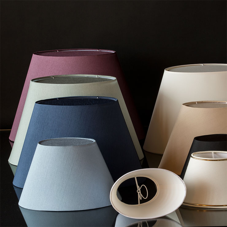 Runde, aflange lampeskærme (Ovale)