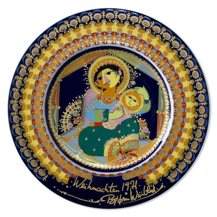 Bjørn Wiinblad juleplatter Rosenthal